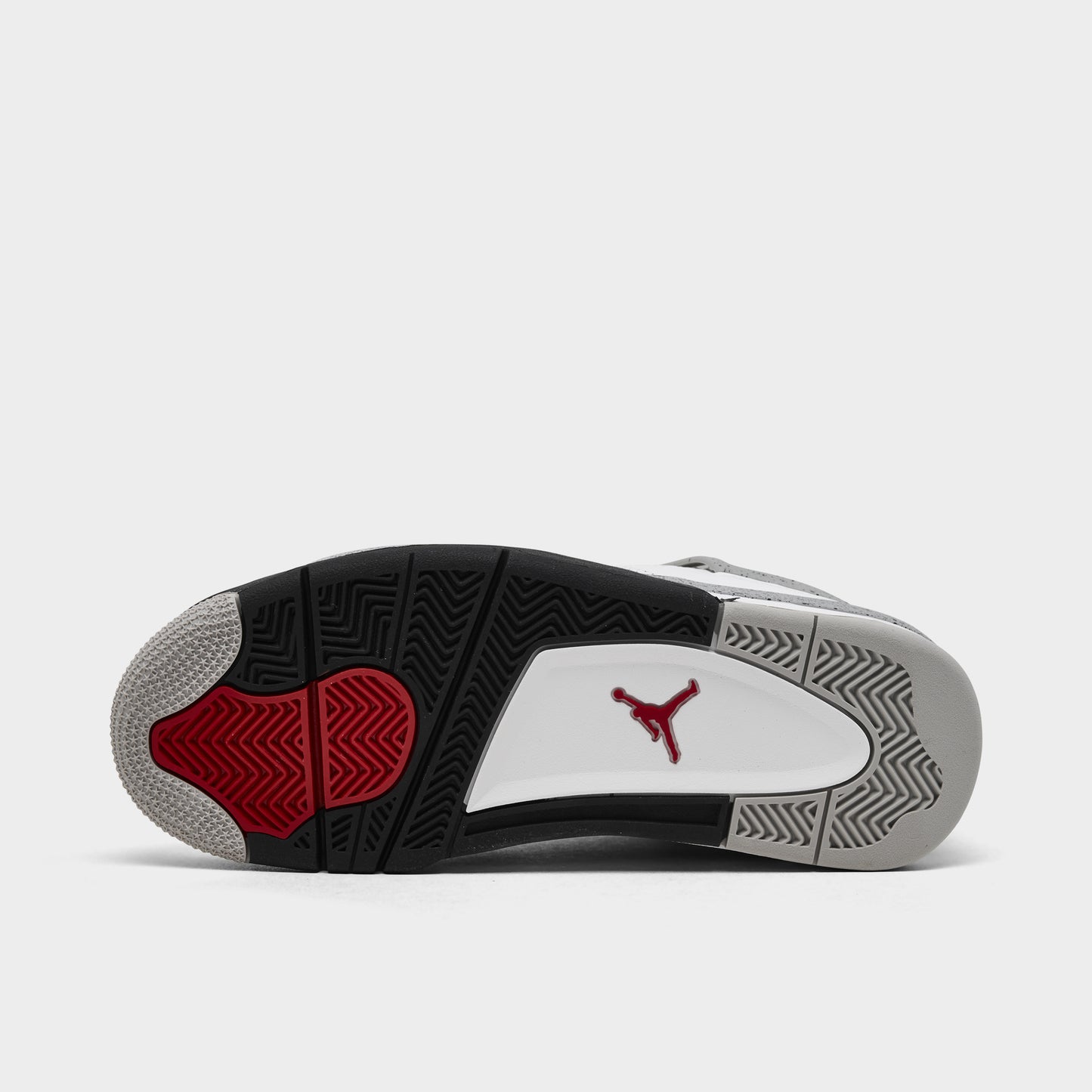 Jordan 4 Rétro OG GS Sommet Blanc / Rouge Feu - Gris Ciment