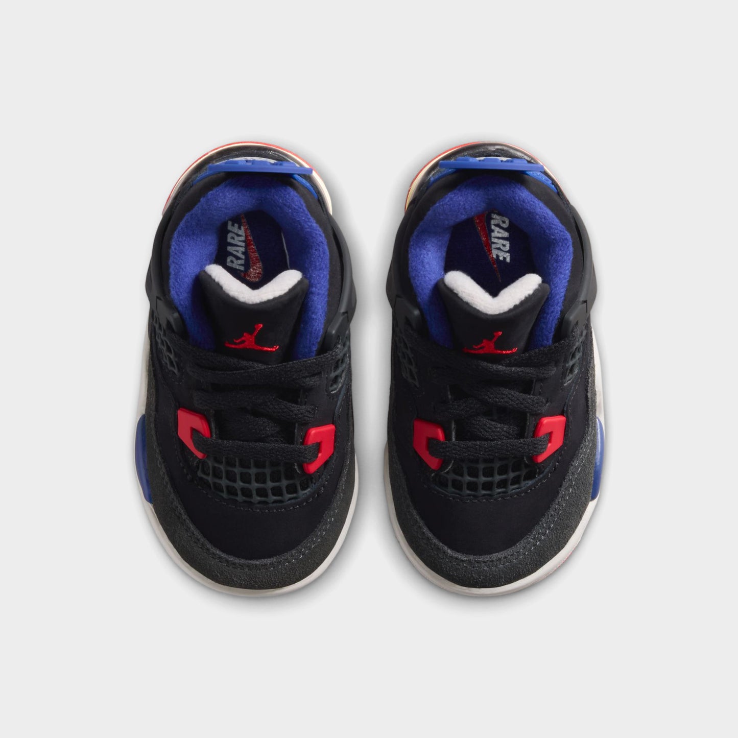 Jordan 4 Retro TD Black / Fire Red - Deep Royal Blue
