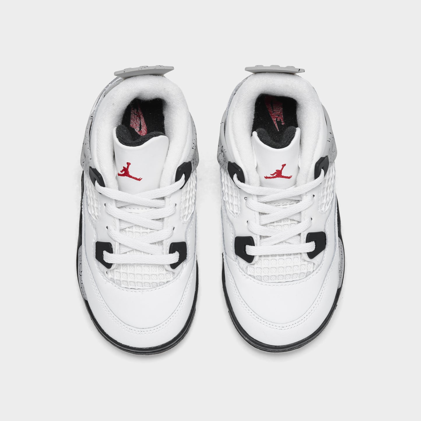 Jordan 4 Retro OG TD Summit White / Fire Red - Cement Grey