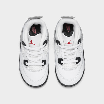 Jordan 4 Retro OG TD Summit White / Fire Red - Cement Grey