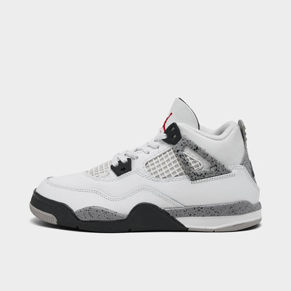 Jordan 4 Retro OG PS Summit White / Fire Red - Cement Grey