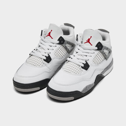 Jordan 4 Retro OG PS Summit White / Fire Red - Cement Grey