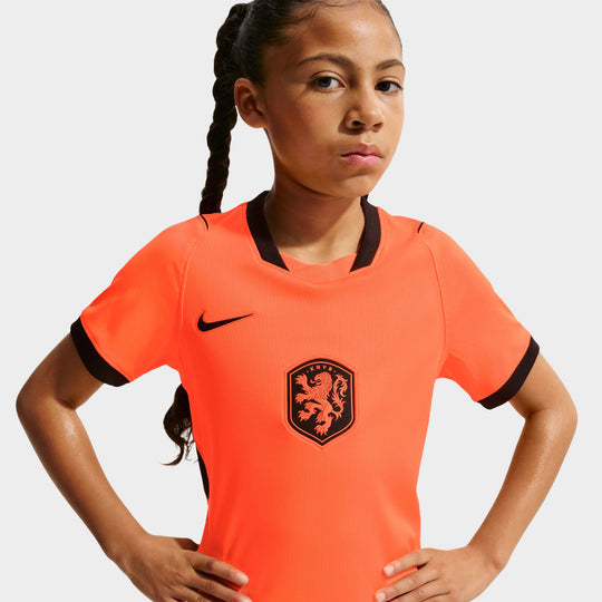 Nike Juniors' Netherlands Home Jersey / Orange