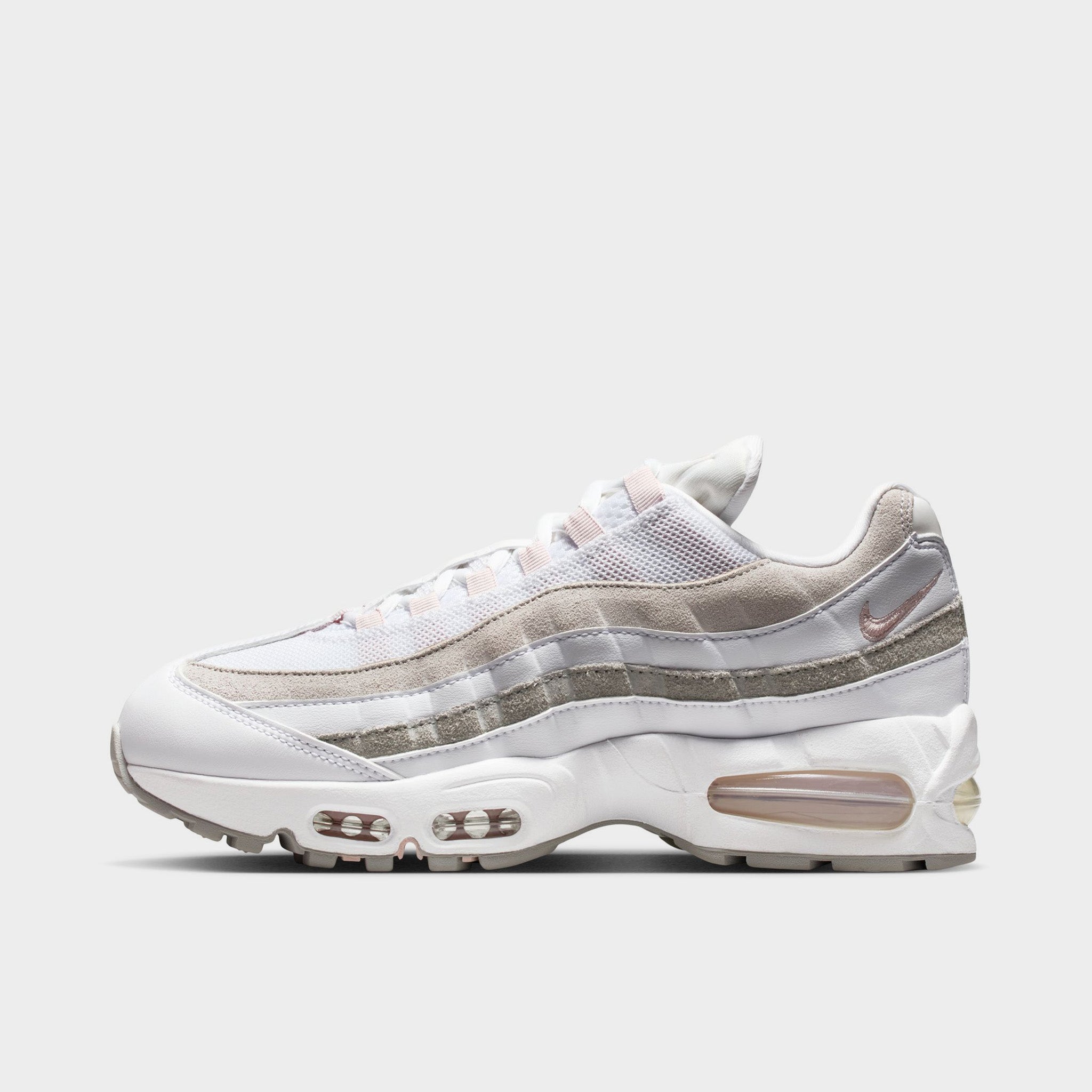 Nike Women's Air Max 95 White / Silt Red - Light Charcoal – JD Sports