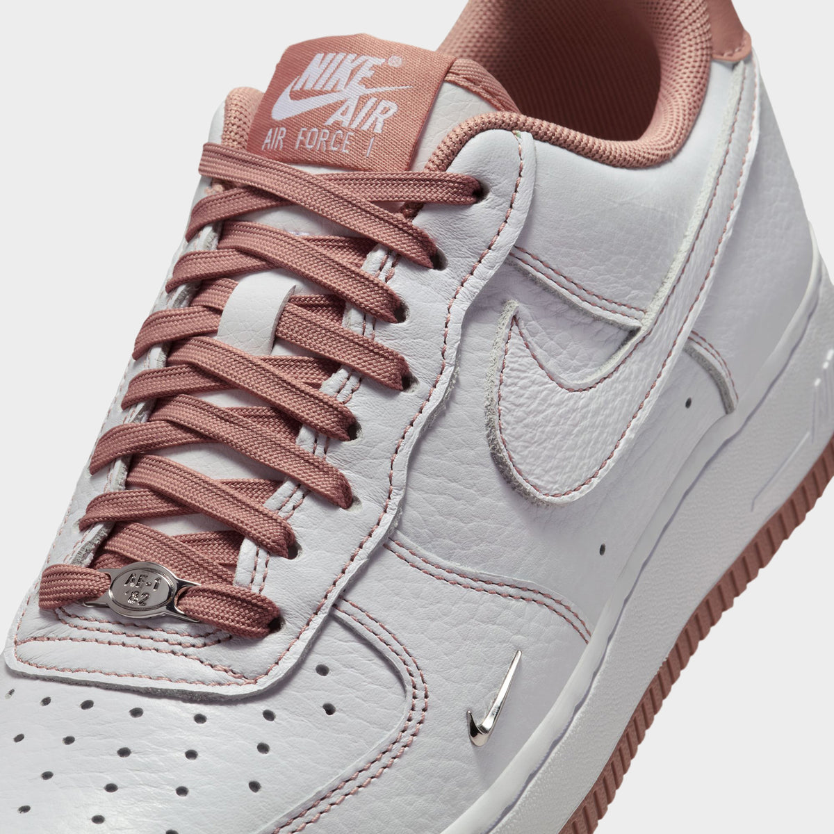 Nike Femmes Air Force '07 Mini Blanc Bijou Rose Particule