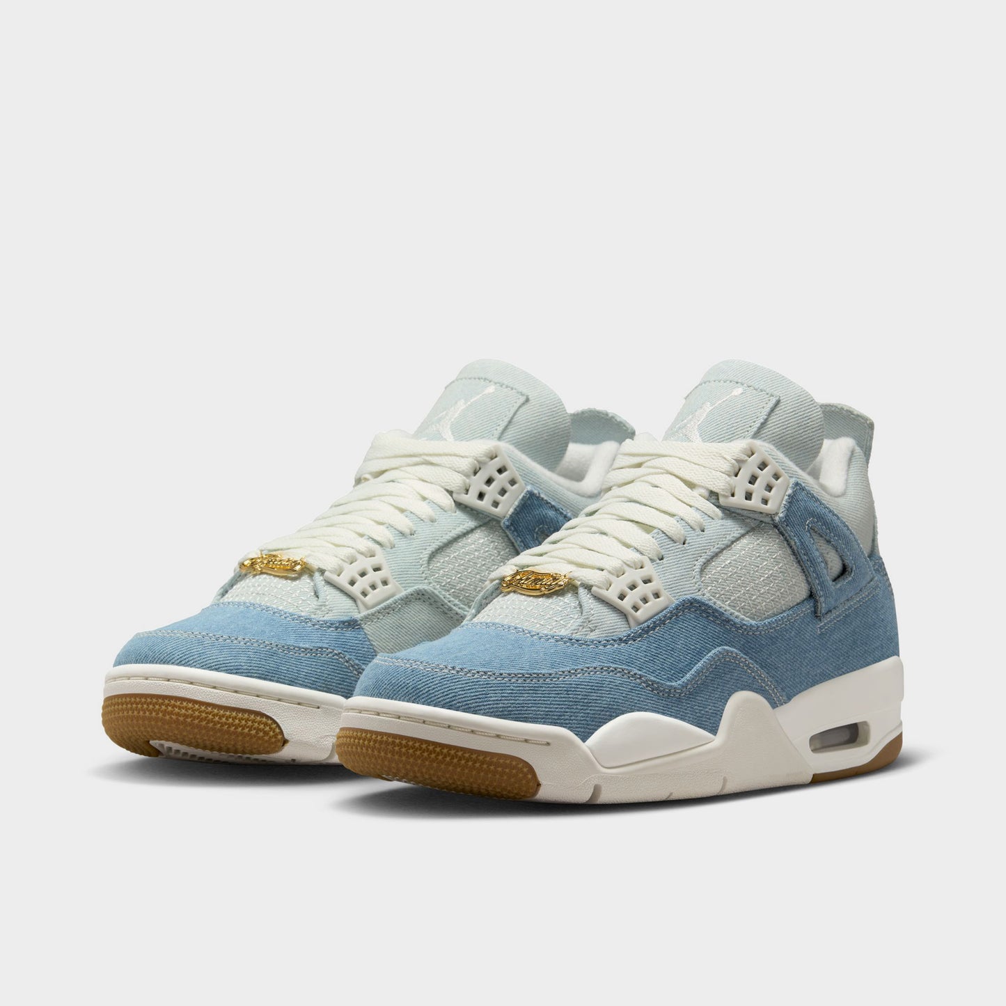 Jordan Women's 4 Retro Sail / Gum Light Brown - Worn Denim