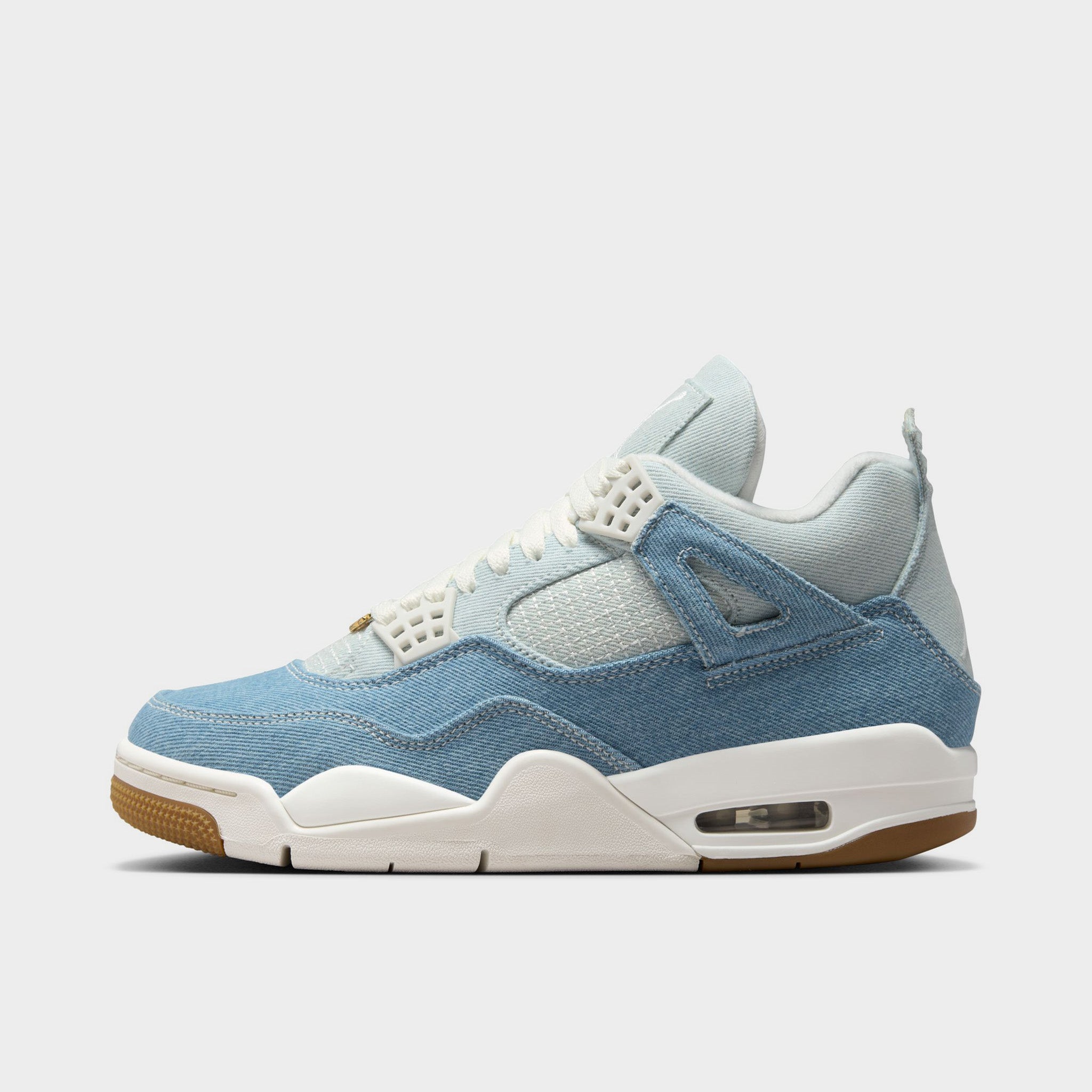 US6.5 超美品　AIR JORDAN 4 RETRO Jordan Women's 4 Retro Sail / Gum Light Brown - Worn Denim – JD Sports
