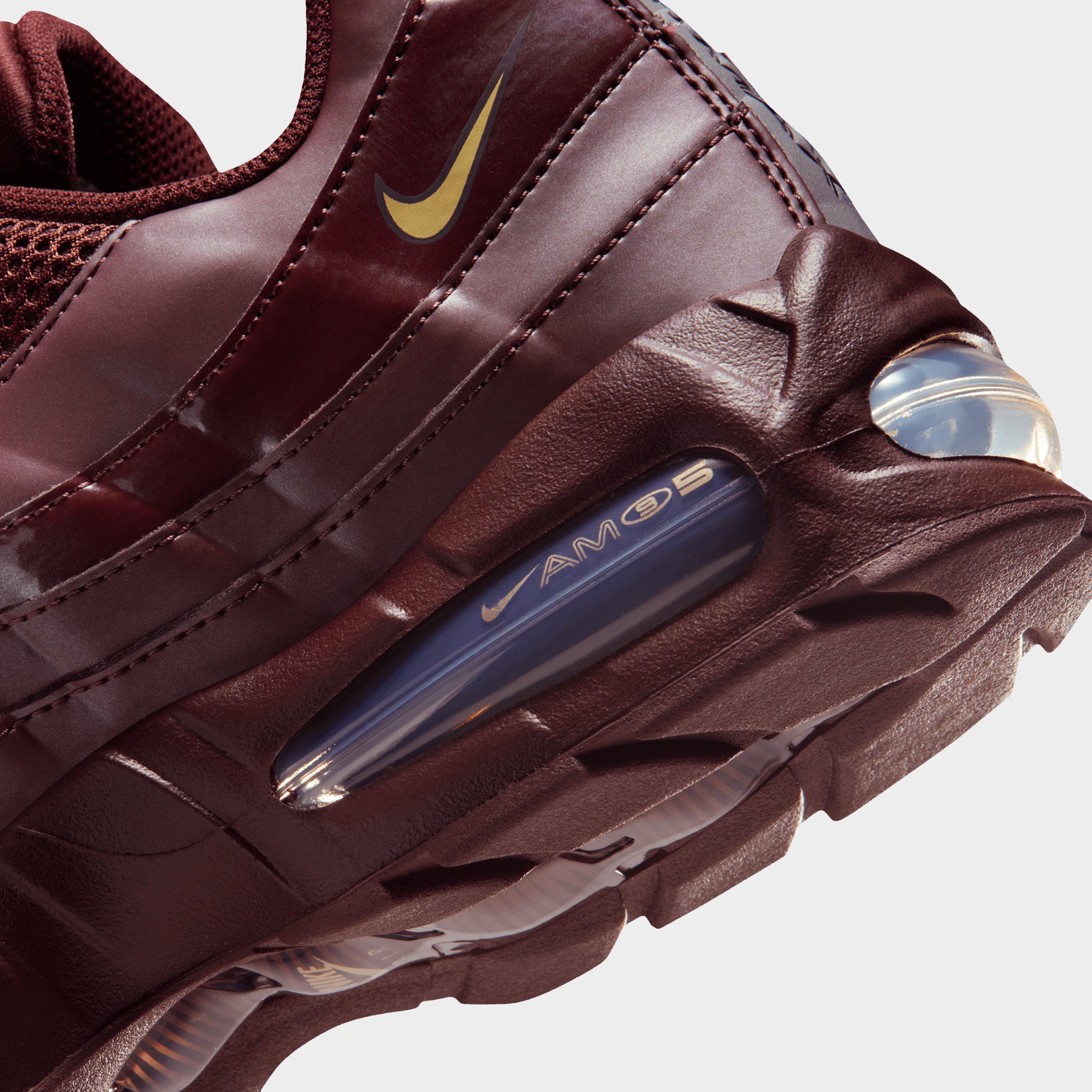 Nike Air Max 95 Big Bubble SE Burgundy / Gold – JD Sports