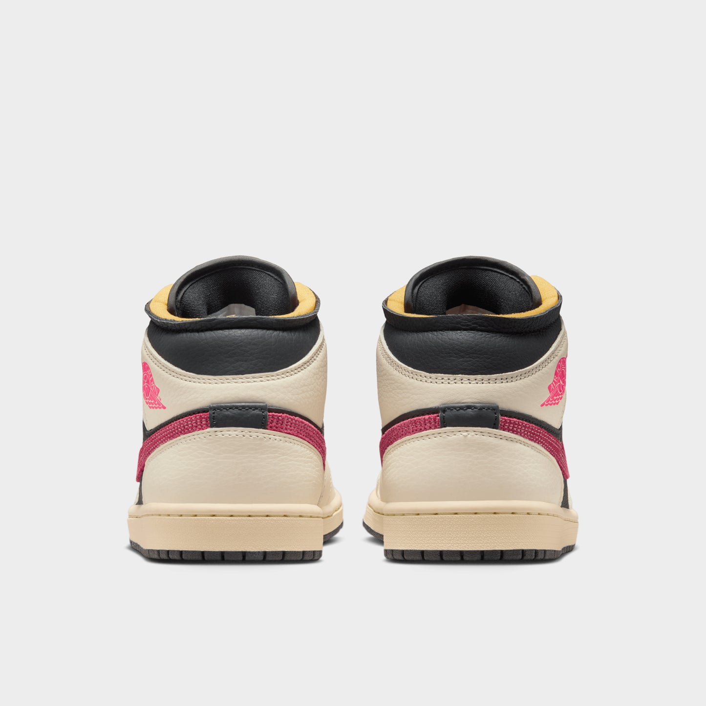 Jordan Women's 1 Mid SE Pale Ivory / Racer Pink - Black