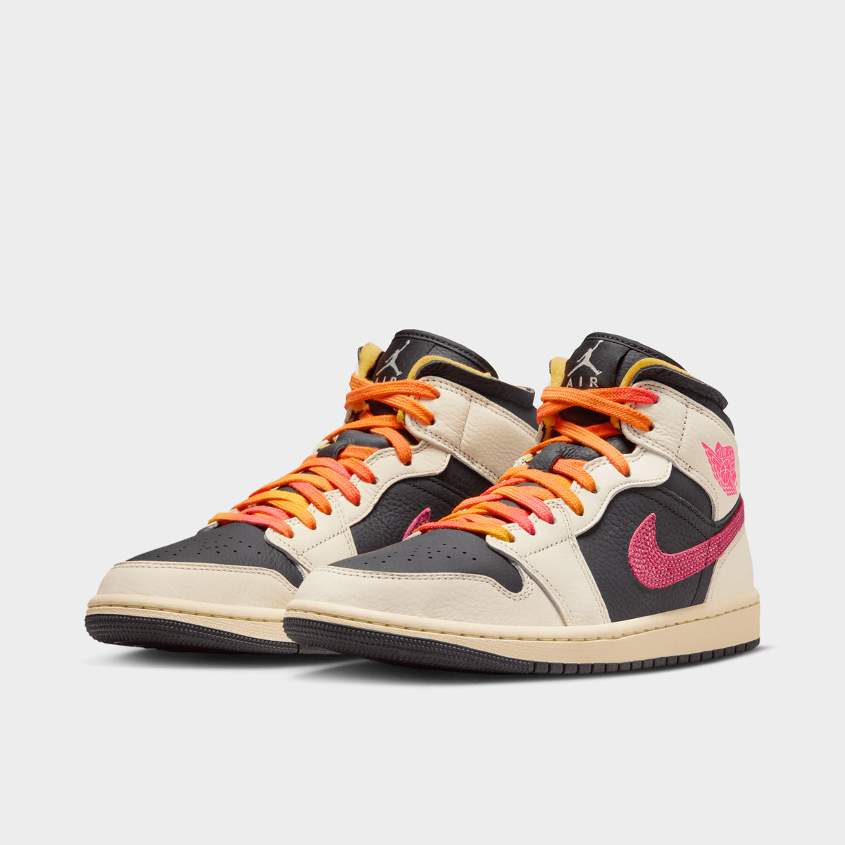 Jordan Women s 1 Mid SE Pale Ivory Racer Pink Black JD Sports jordan-women-s-1-mid-se-pale-ivory-racer-pink-black-jd-sports