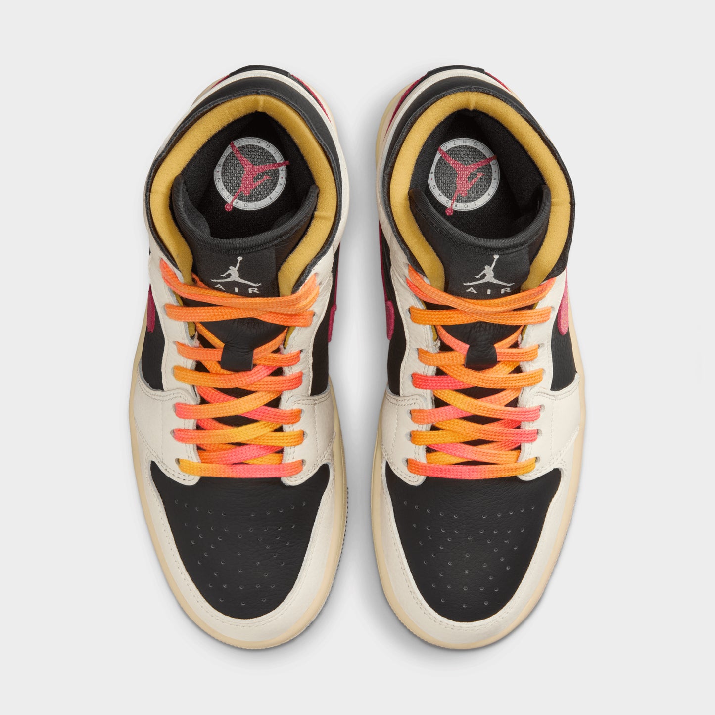Jordan Women's 1 Mid SE Pale Ivory / Racer Pink - Black
