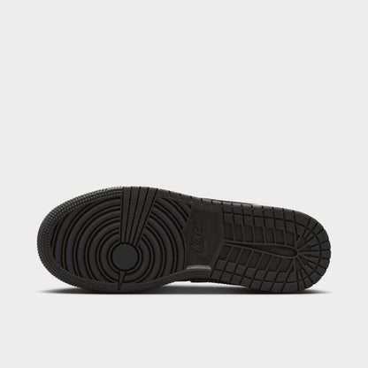 Jordan 1 Mid SE GS Black / Olive Grey - Light Wild Mango