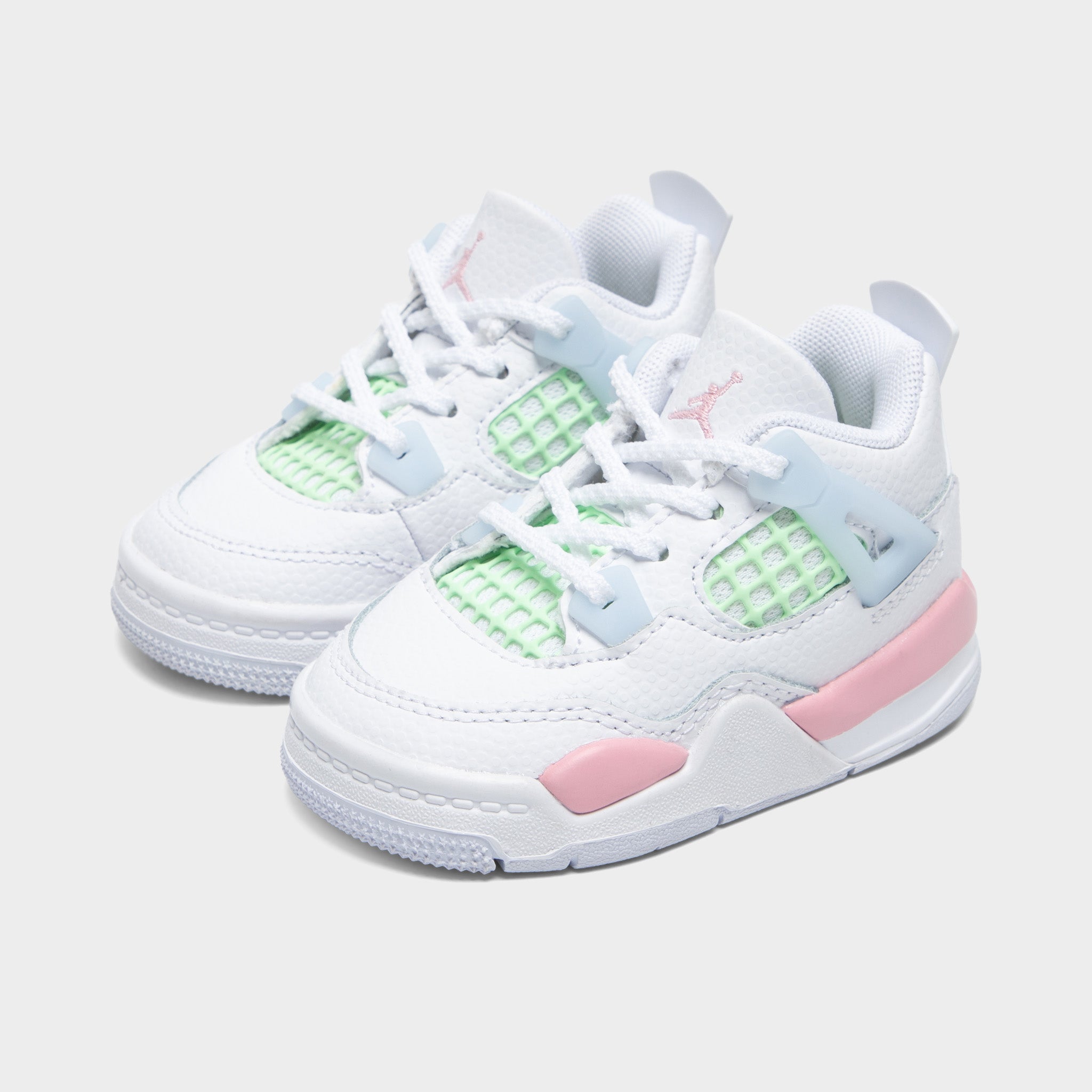 スニーカー Nike TD Air Jordan 4 Retro 16cm Jordan 4 Retro TD White / Medium Soft Pink - Half Blue – JD Sports