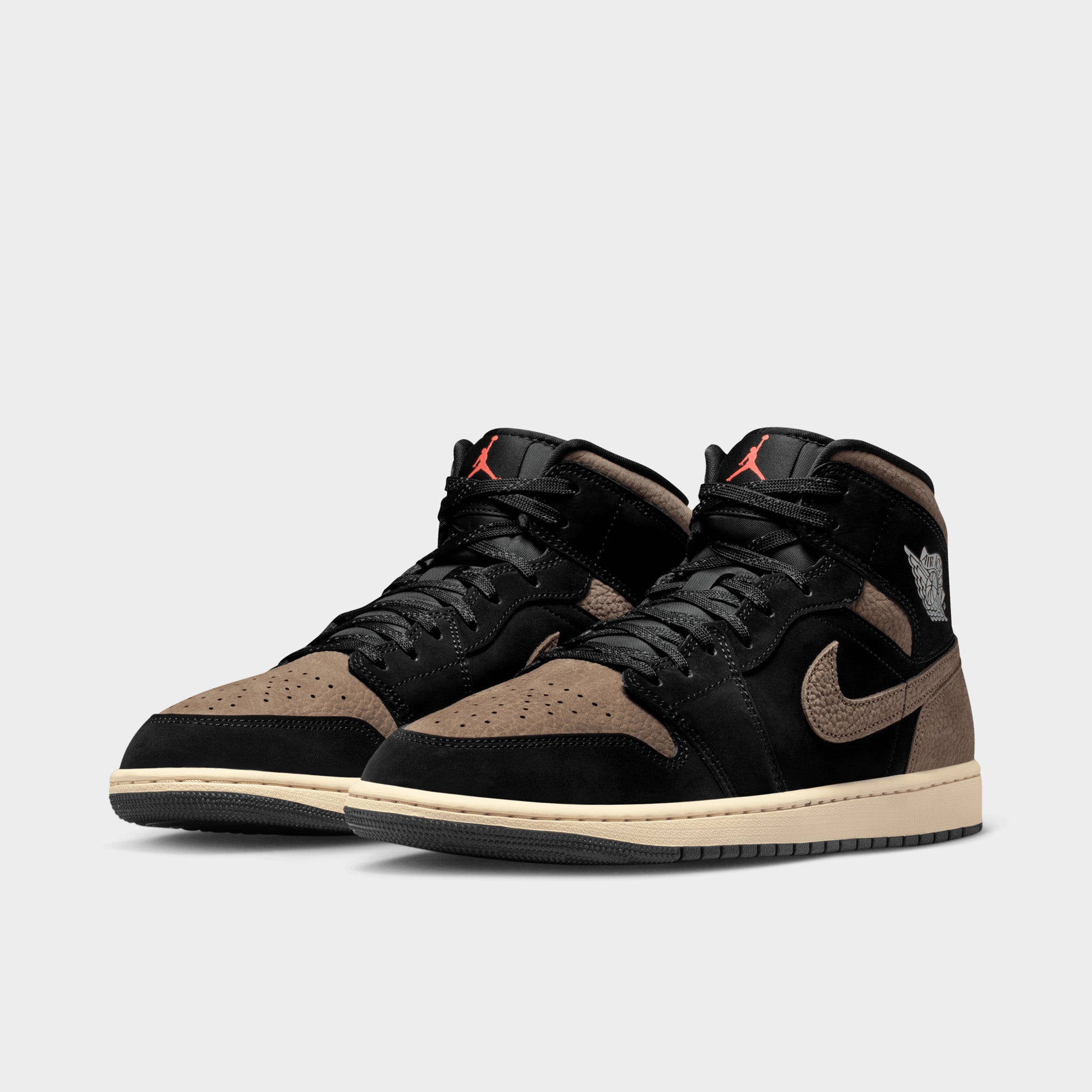 Jordan 1 Mid Black/Olive Grey – JD Sports