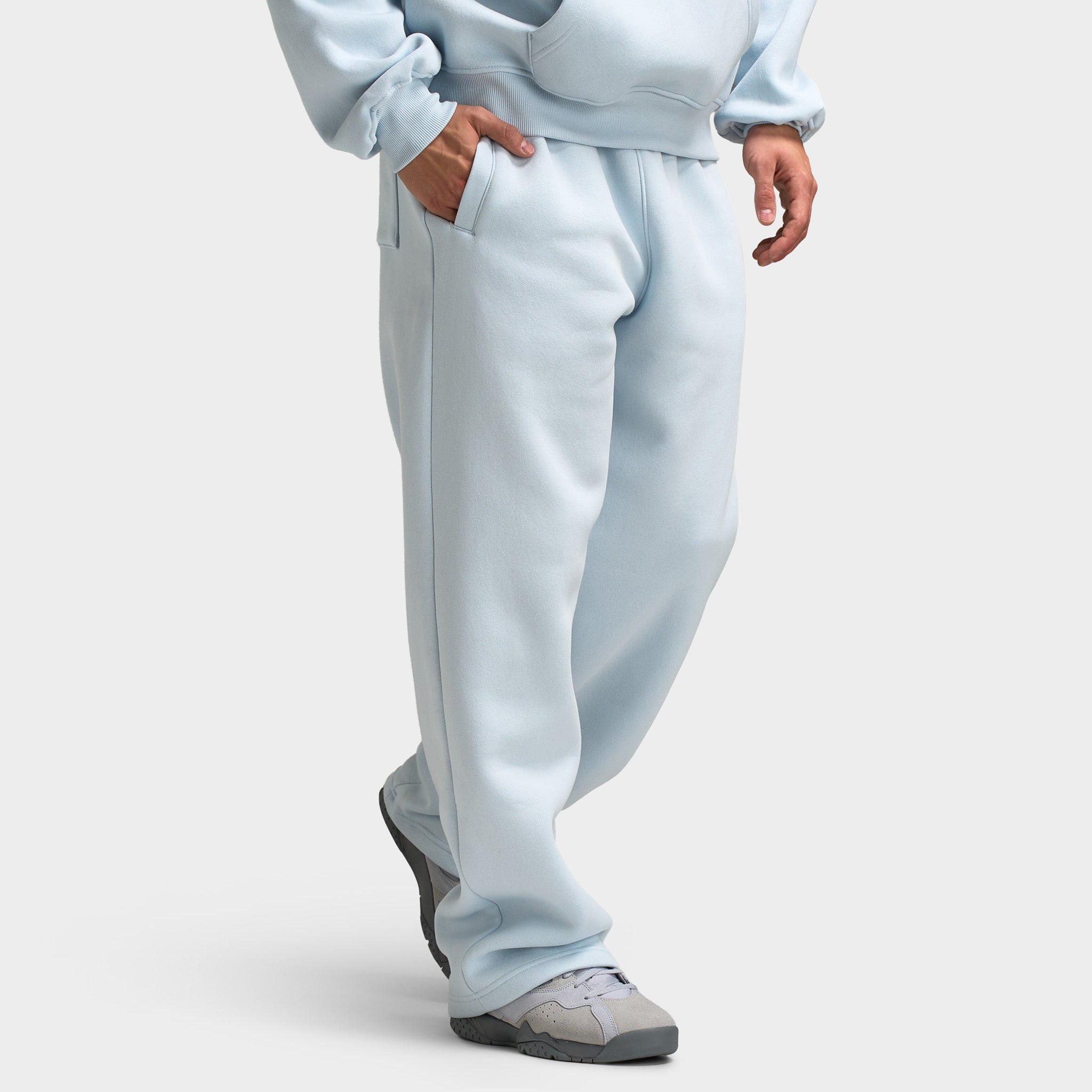 Jordan Brooklyn Fleece Oversized Open Hem Pants / Aura – JD Sports