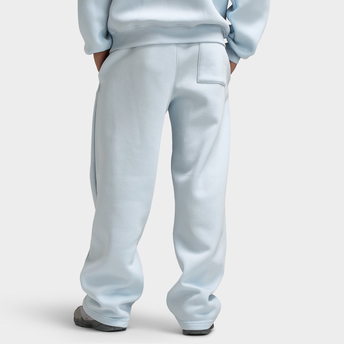Jordan Brooklyn Fleece Oversized Open Hem Pants / Aura