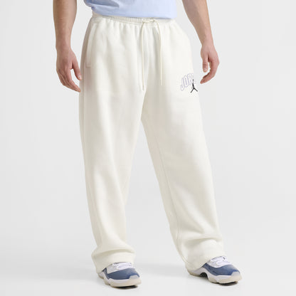 Jordan Brooklyn Pantalon molletonné surdimensionné à ourlet ouvert / Sail
