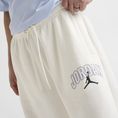 Jordan Brooklyn Pantalon molletonné surdimensionné à ourlet ouvert / Sail