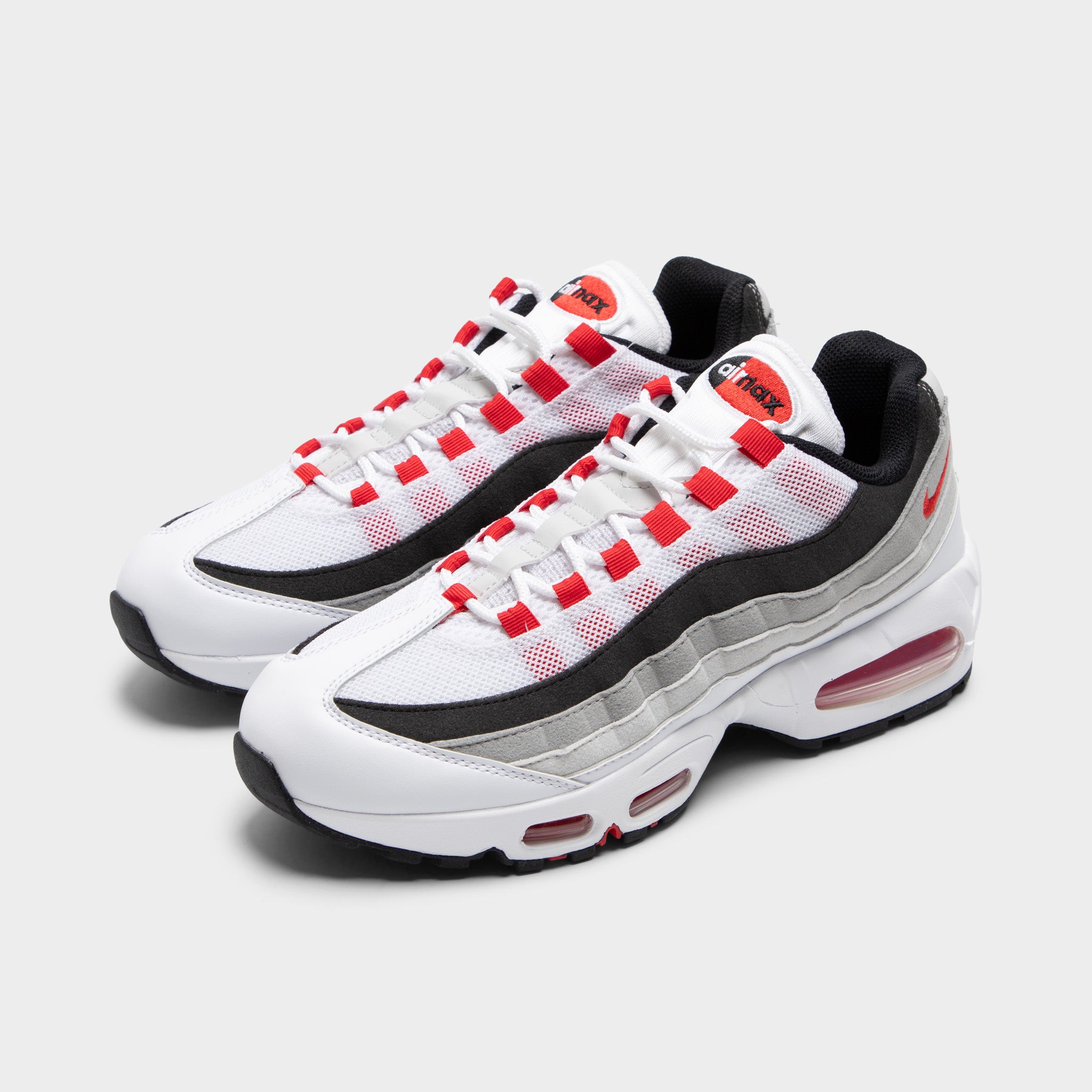 Nike Air Max 95 White / Comet Red - Neutral Grey – JD Sports
