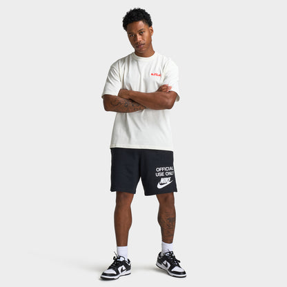 Nike Club Knit Shorts Black / Black - White