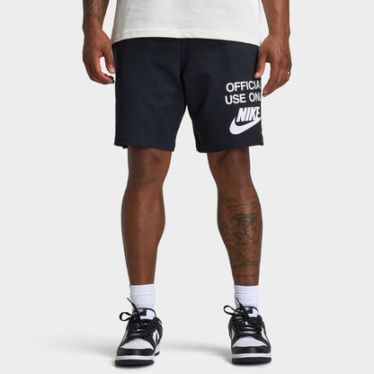 Nike Club Knit Shorts Black / Black - White