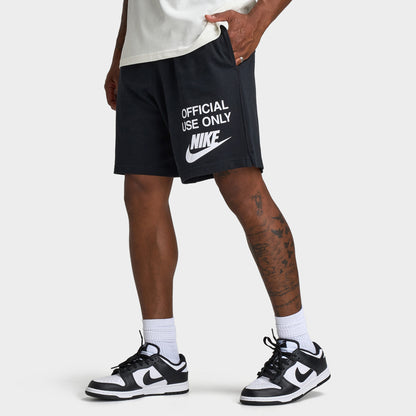 Nike Club Knit Shorts Black / Black - White