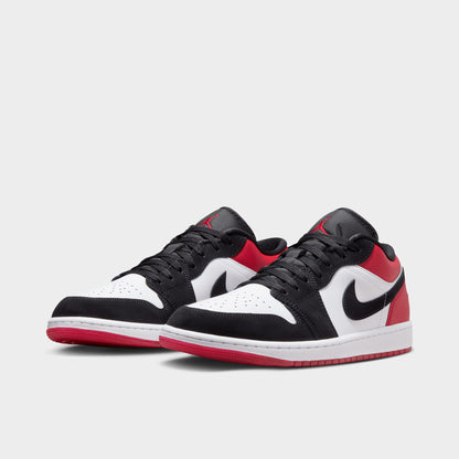 Jordan 1 Low White / Black - Varsity Red