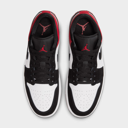 Jordan 1 Low White / Black - Varsity Red
