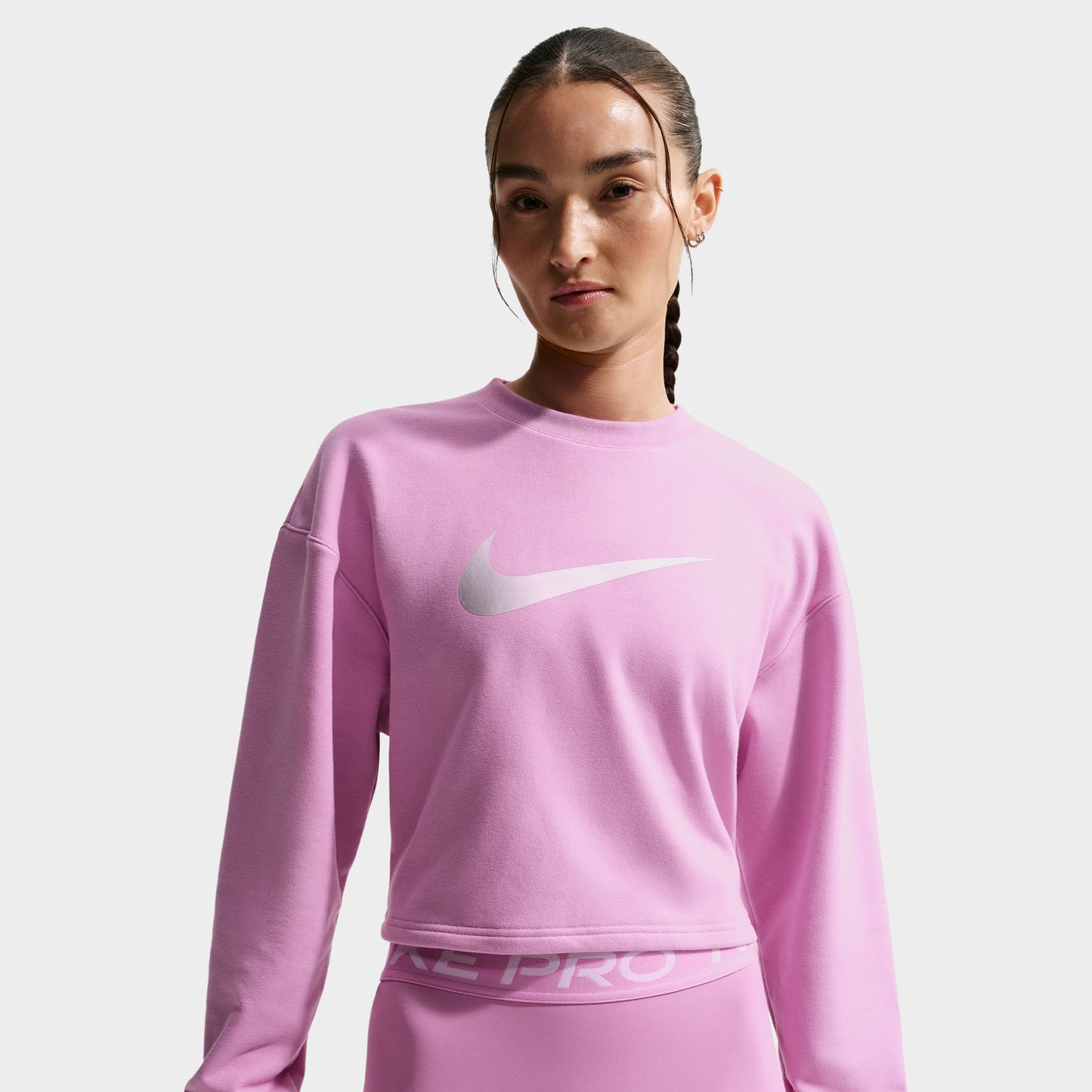 Nike Sportswear Women's Dry Fit Crew Fleece Light Magenta / Ice Peach