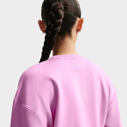 Nike Sportswear Women's Dry Fit Crew Fleece Light Magenta / Ice Peach