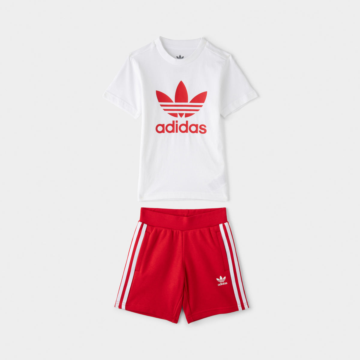 adidas Originals Adicolor Enfants Garçons' Ensemble Shorts et T-shirt / Better Scarlet