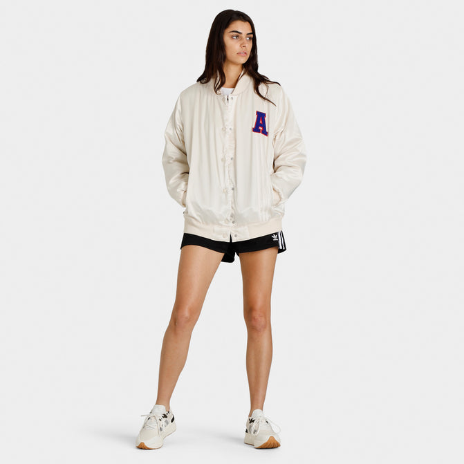 adidas Originals Women's Satin Collegiate Jacket / Wonder White