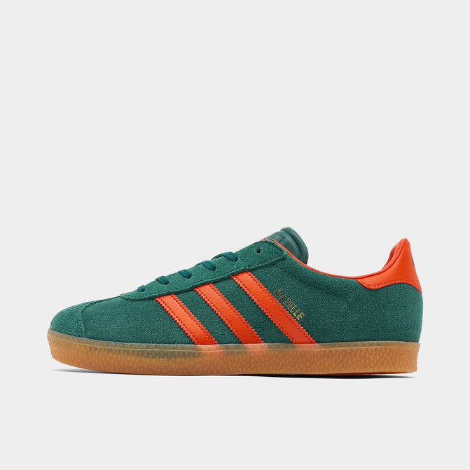 adidas Juniors Gazelle Vert Collegial Rouge Usage Gomme