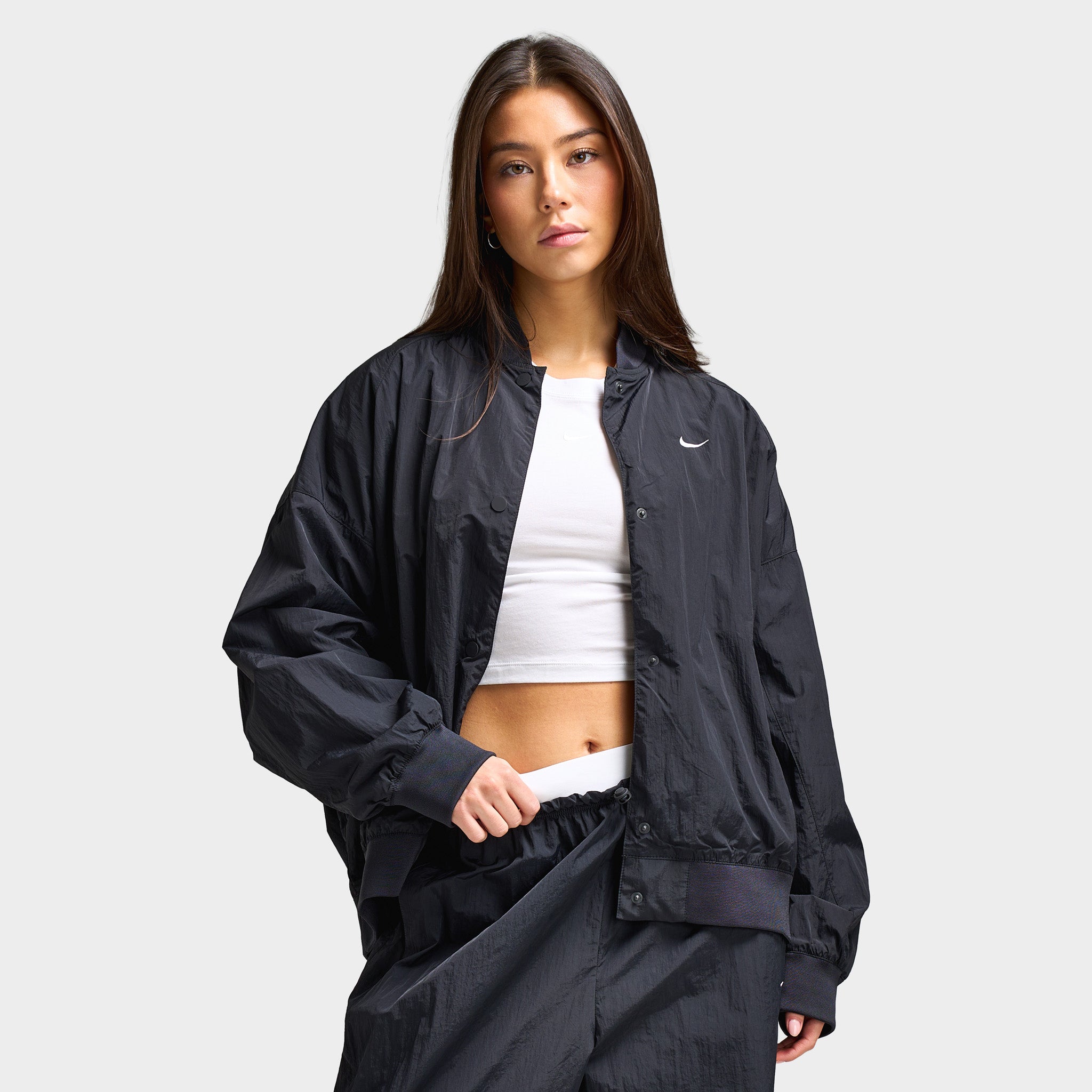Nike Sportswear Women's Varsity Jacket Black / Chalk – JD Sports