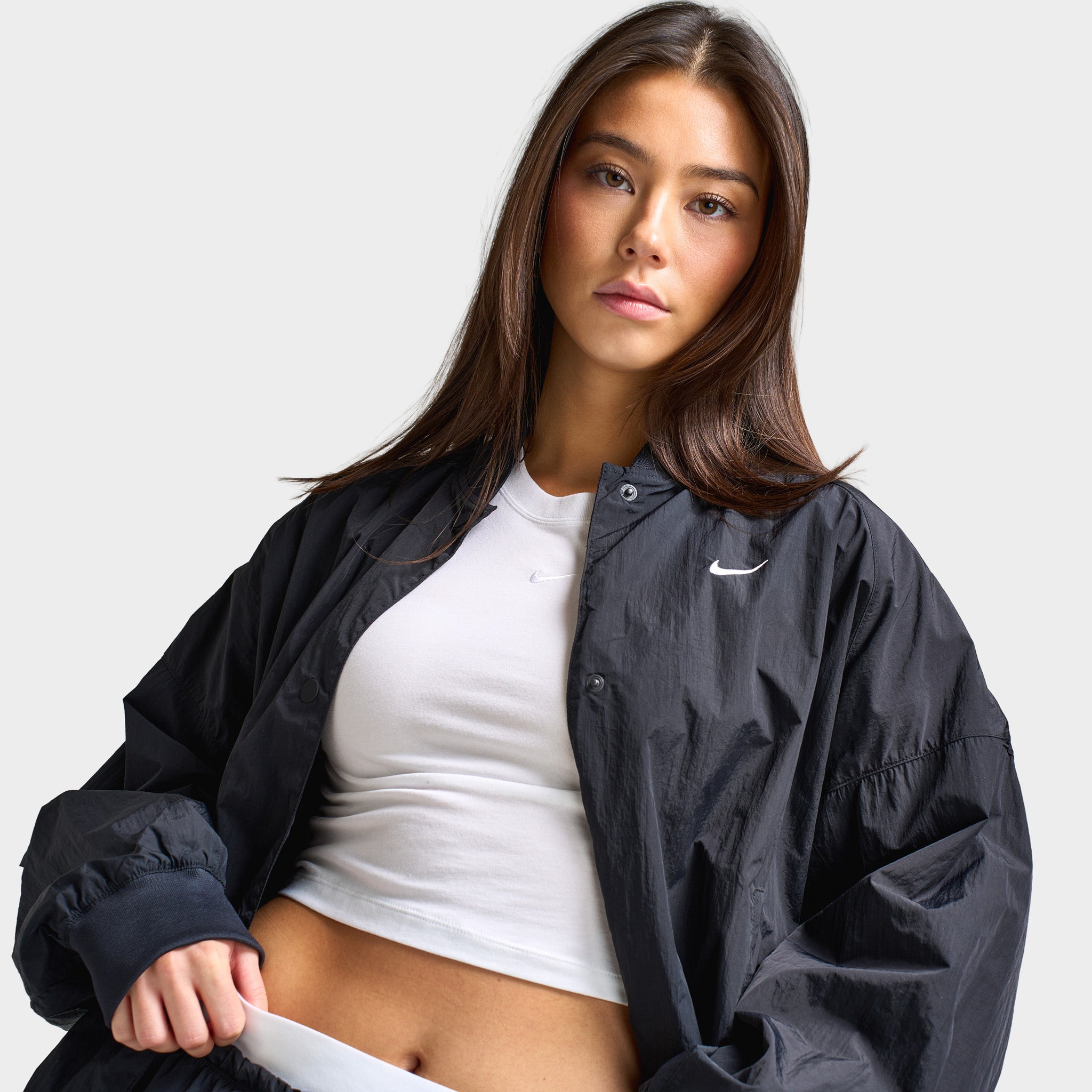 Nike Sportswear Women's Varsity Jacket Black / Chalk – JD Sports