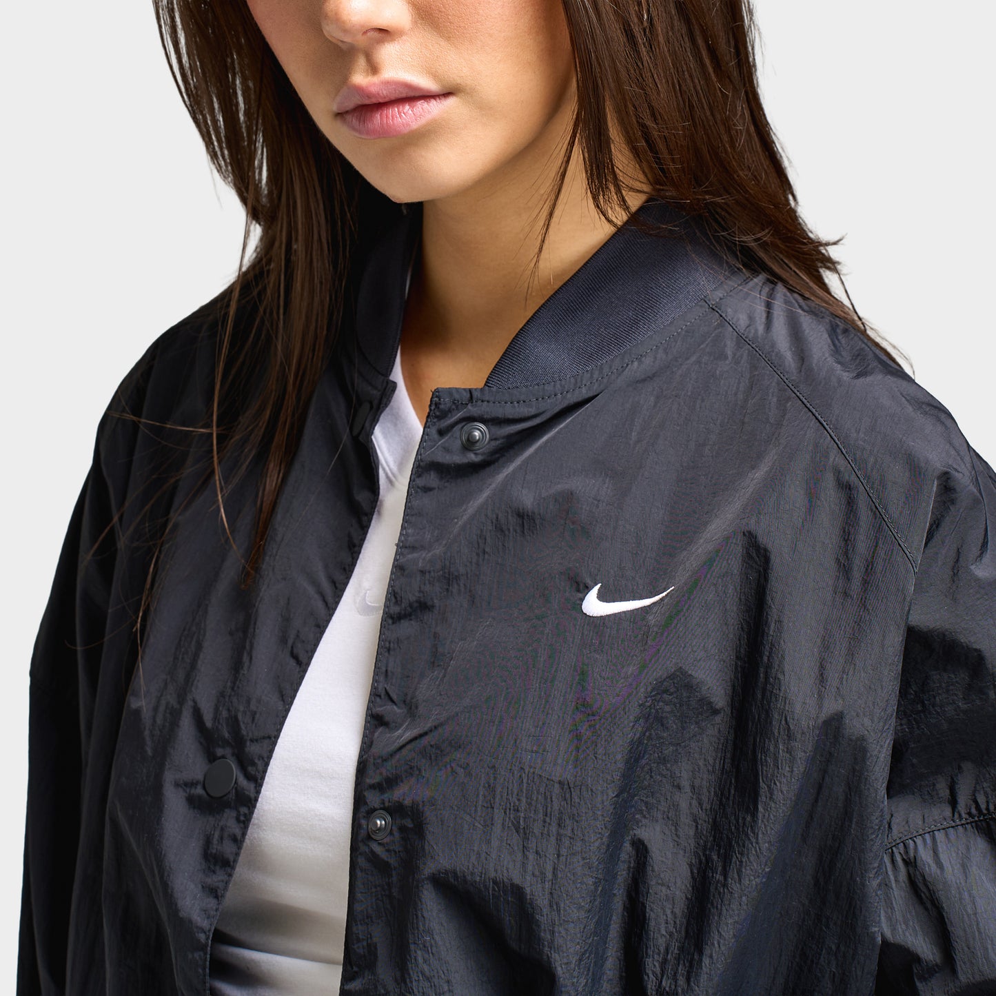 Nike Sportswear Women's Varsity Jacket Black / Chalk