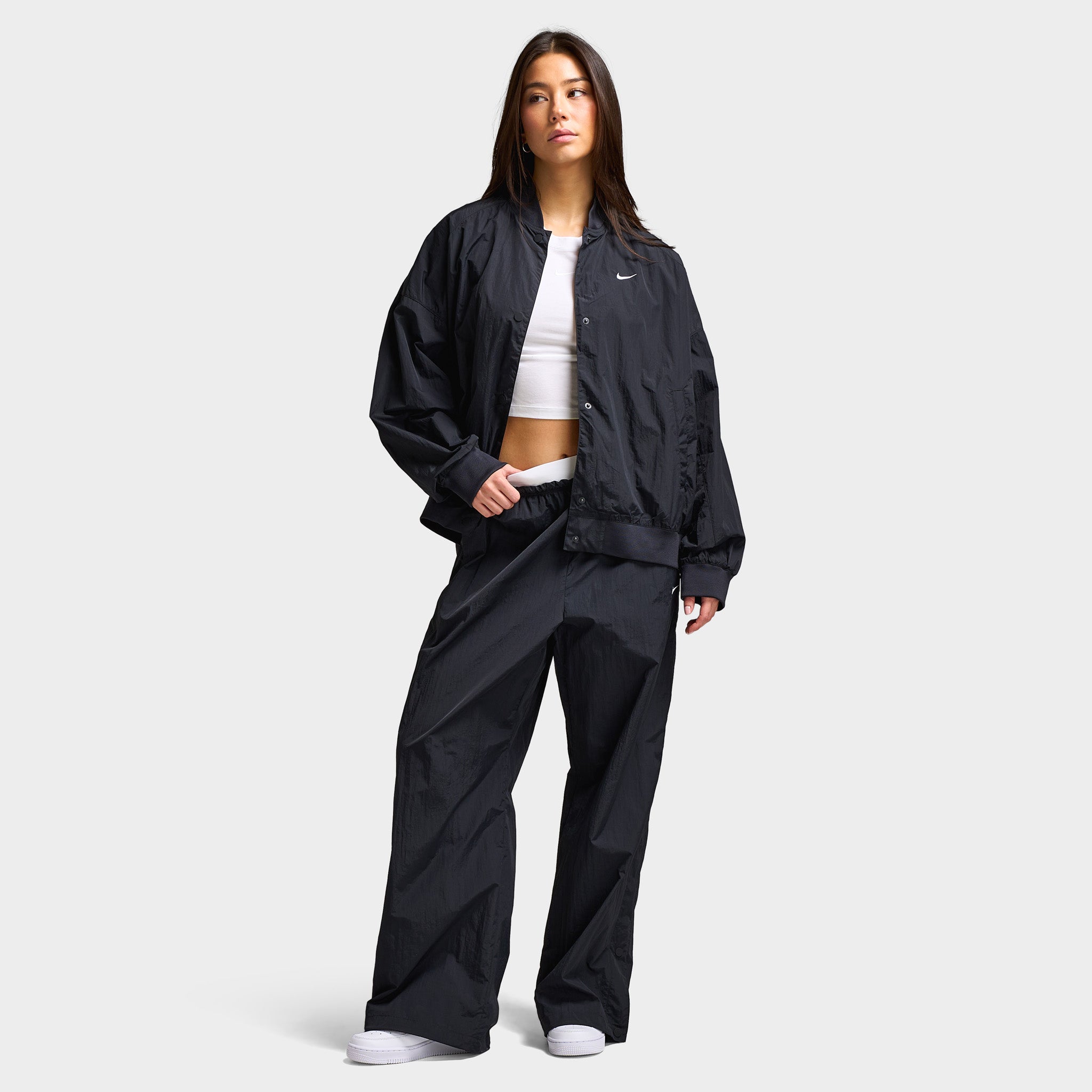 Nike Sportswear Women's Parachute Highrise Pants Black / Chalk