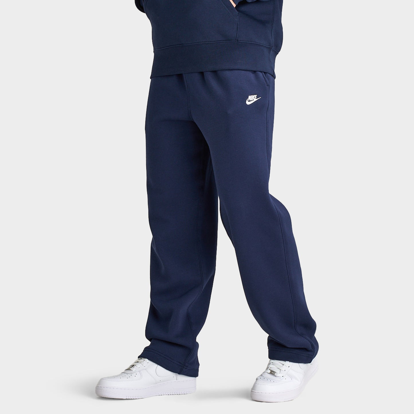 Nike Club Fleece Bungee Pantalon Obsidian / Blanc