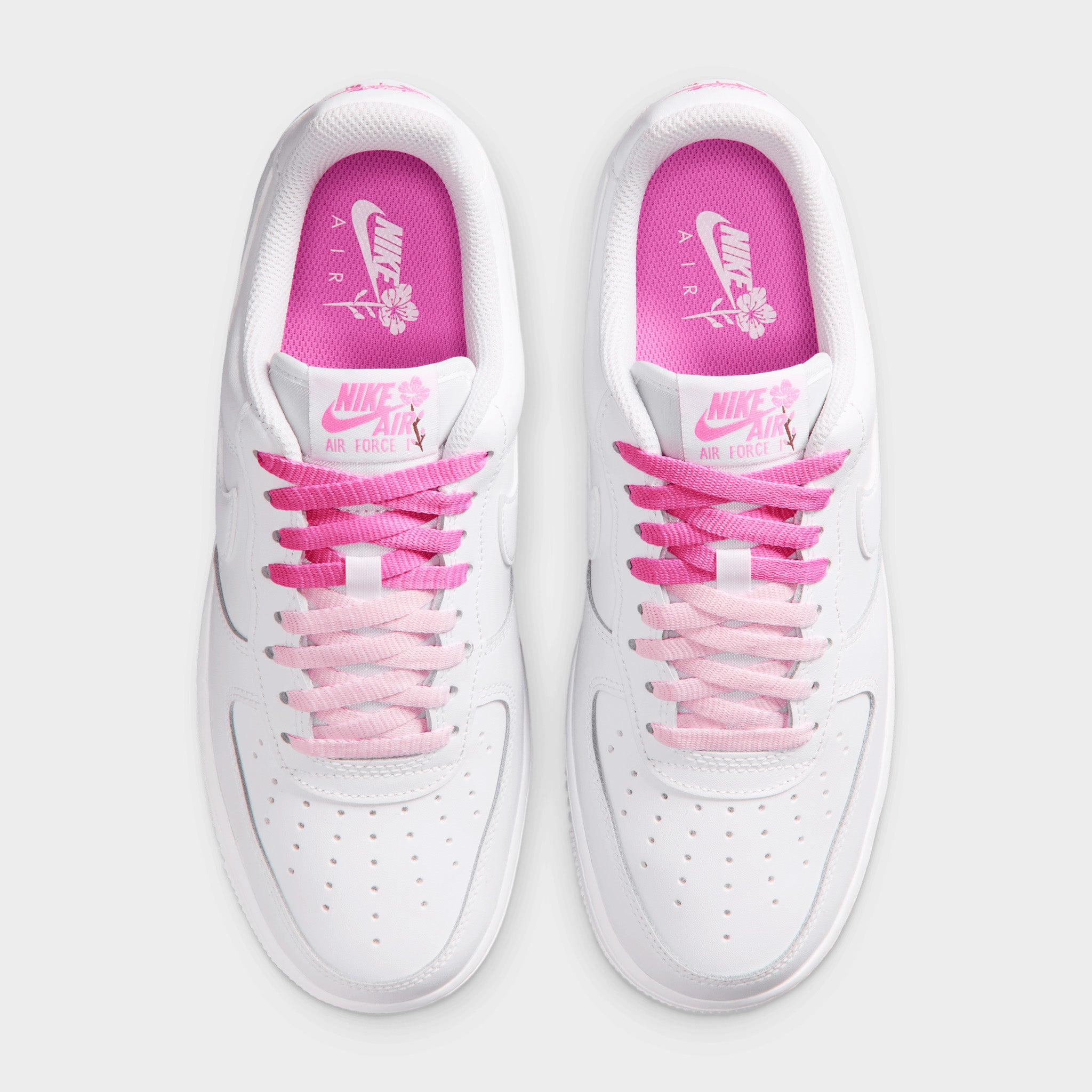Nike Air Force 1 ホワイト/ピンク 20cm Nike Women's Air Force 1 White / White - Playful Pink – JD Sports