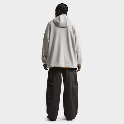 Nike Sportswear Chandail à Capuchon Surdimensionné en Molleton / Gris chiné