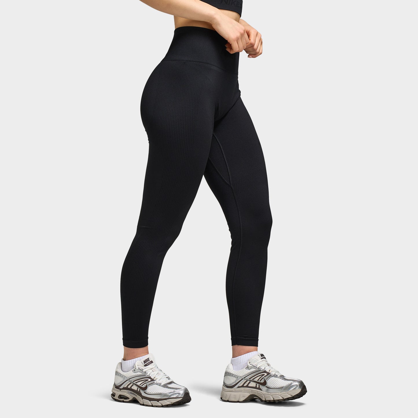 Nike Pro Dry Fit Seamless Legging 7/8 taille haute pour femmes / Noir