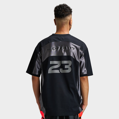 Jordan Flight Maillot à manches courtes Hommes Noir / Gris fer - Gris université