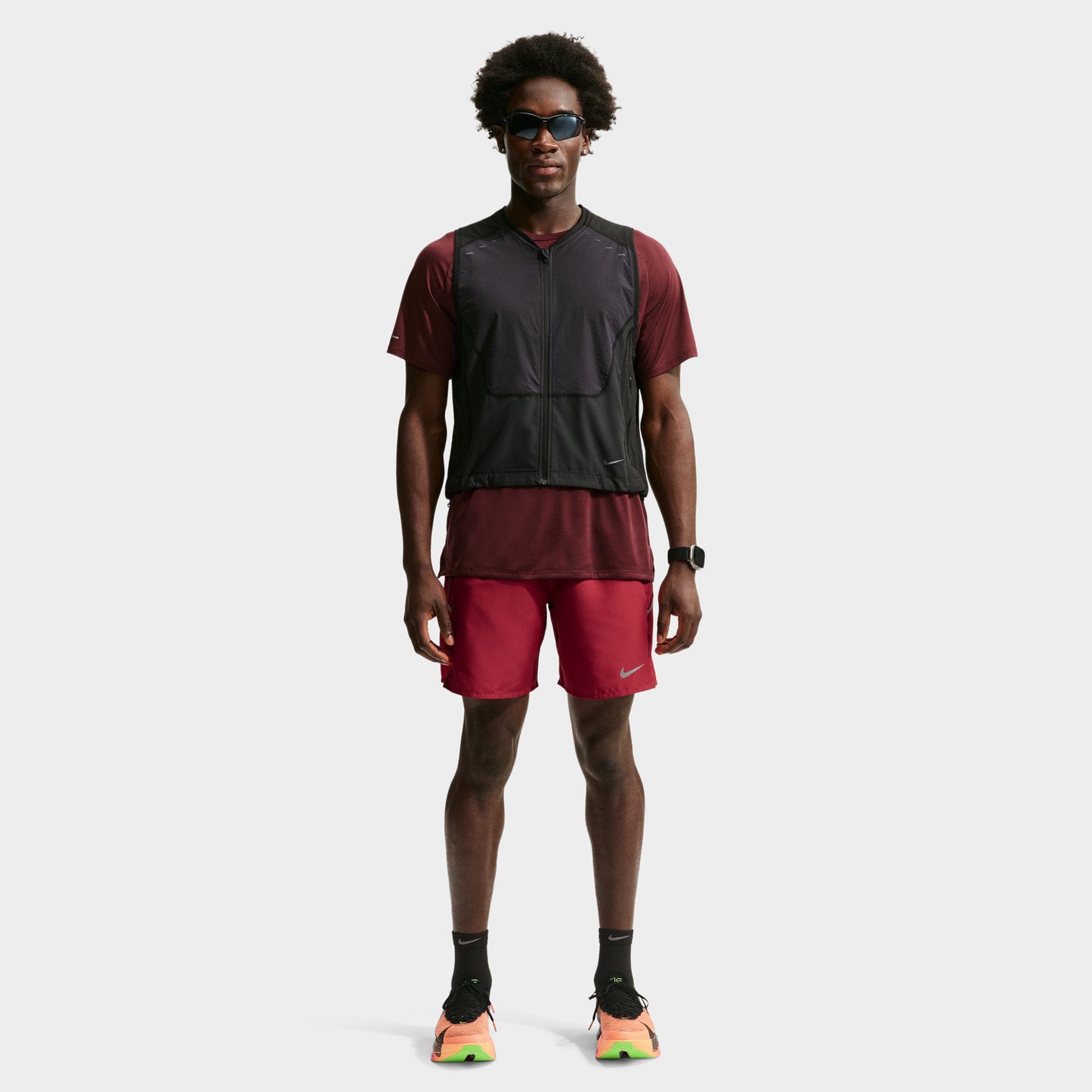 Nike Dri-Fit Miler 7BF Short  / Rouge résistant