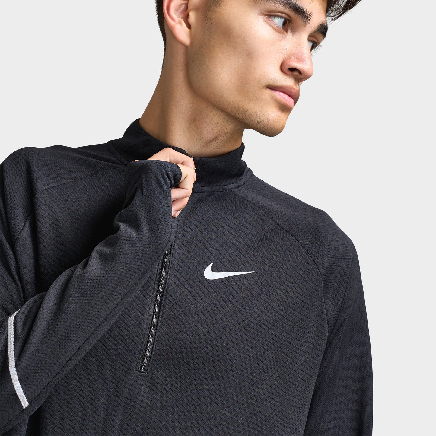 Nike Dri-Fit UV Miler Top Half Zip / Black