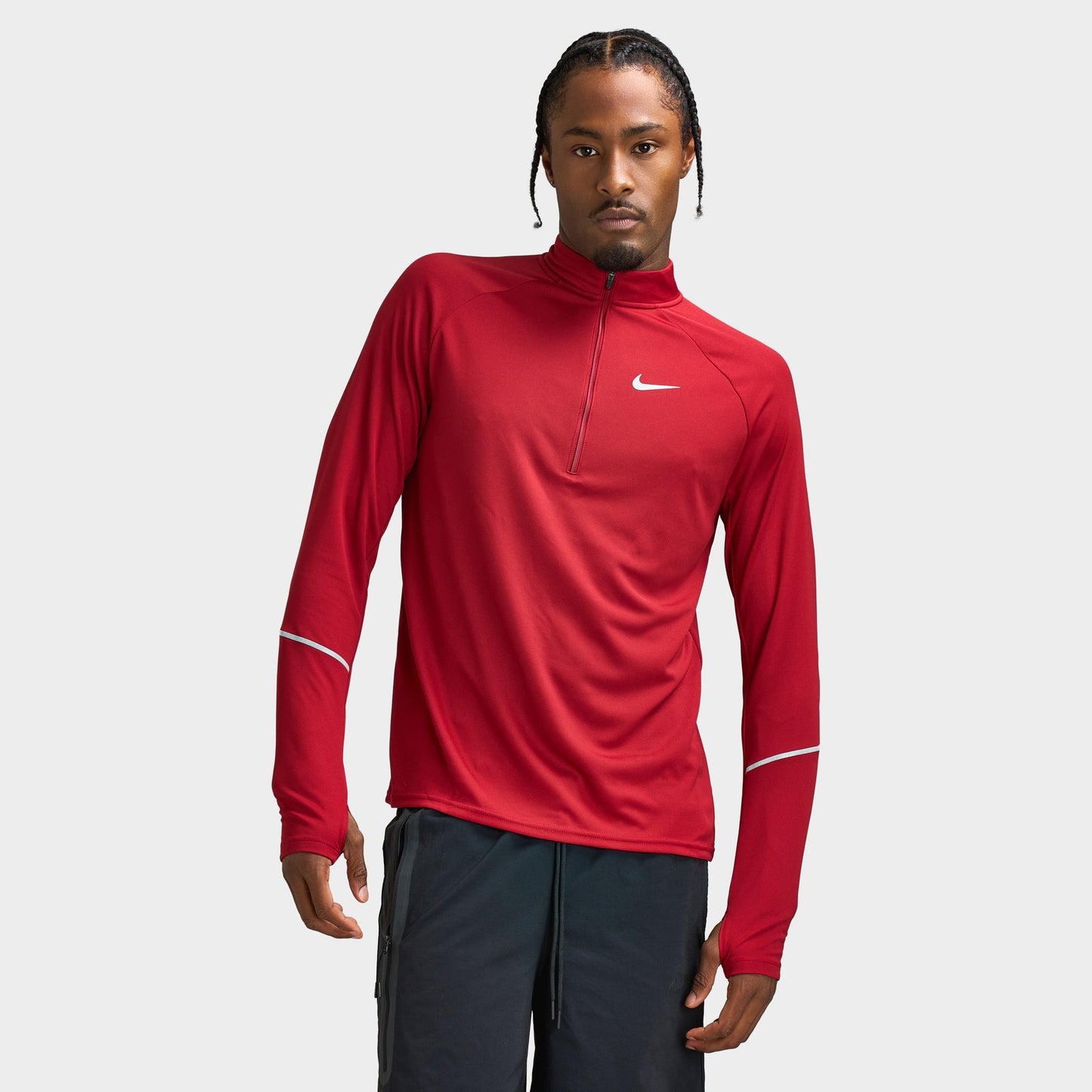 Nike Dri-Fit UV Miler Half Zip / Tough Red