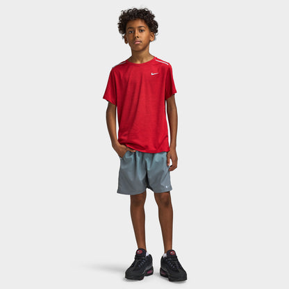 Nike T-shirt Dri-FIT Miler pour garçon / Rouge résistant