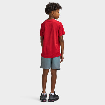 Nike T-shirt Dri-FIT Miler pour garçon / Rouge résistant