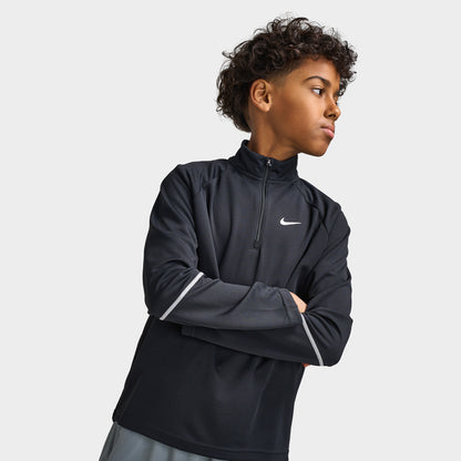 Nike Junior Boys' Dri-FIT Miler Half-Zip Top / Black