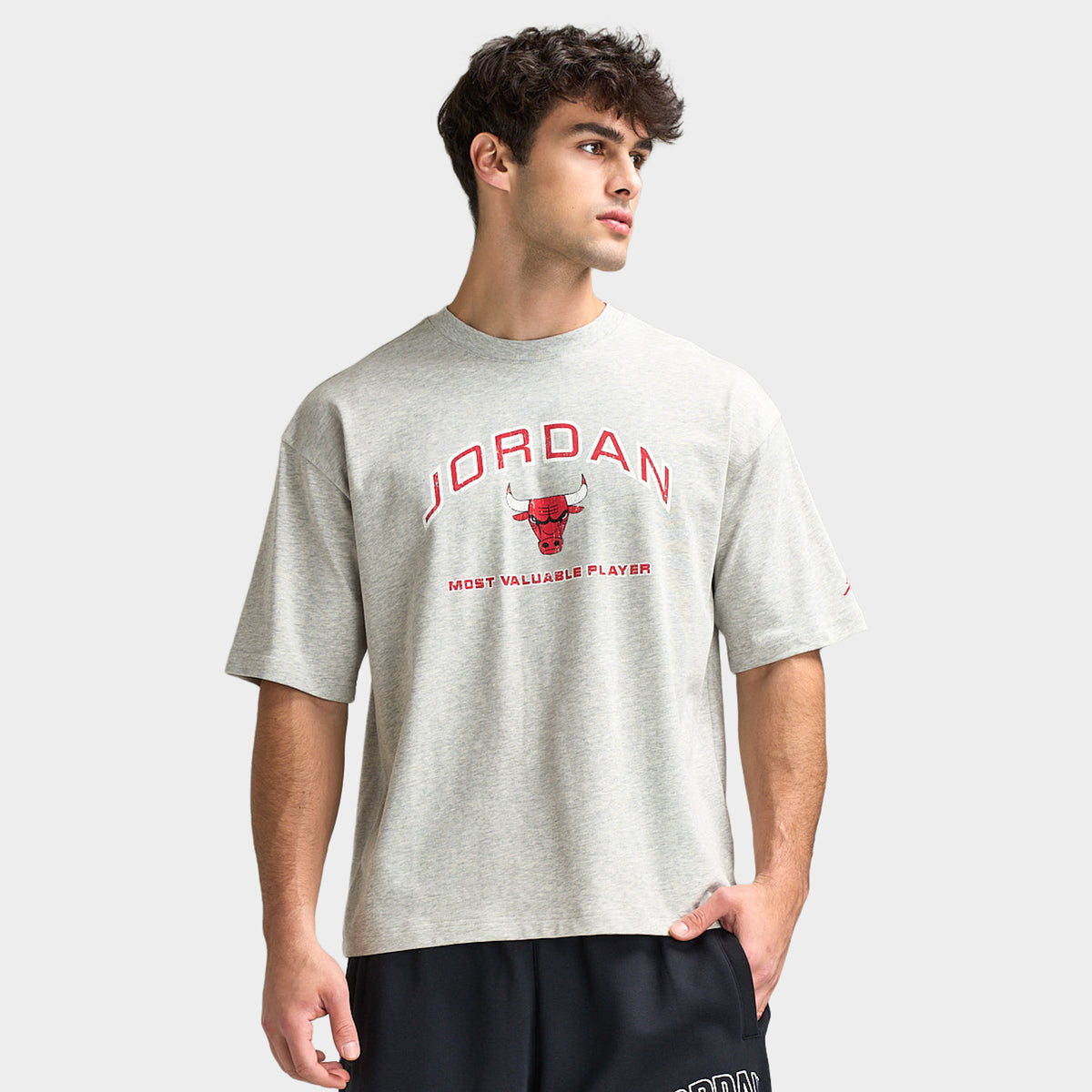 Jordan Flight Essentials Men's Boxy Graphic T-Shirt Grey Heather / Uni ...
