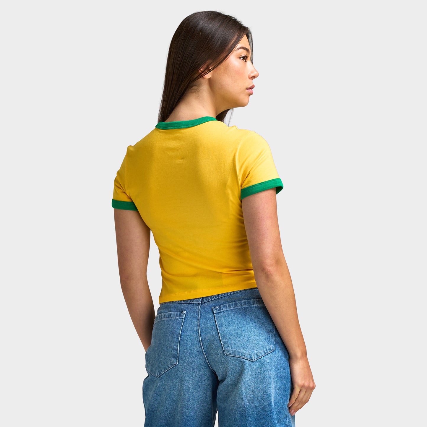 Jordan Femmes Retro Girlfriend Crew P6 Varsity Maize / 
Vert porte-bonheur